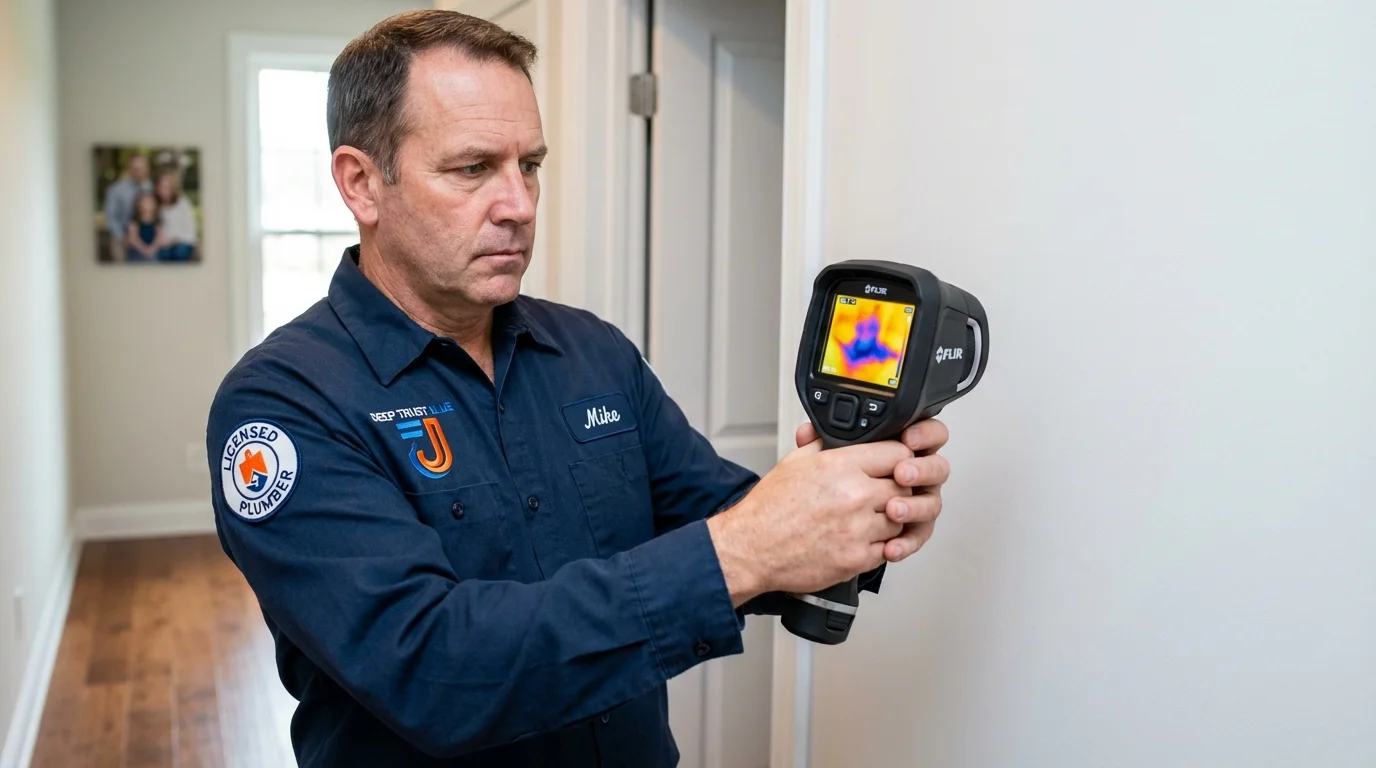 Thermal imaging leak detection by Johns Plumbing LLC in Emory